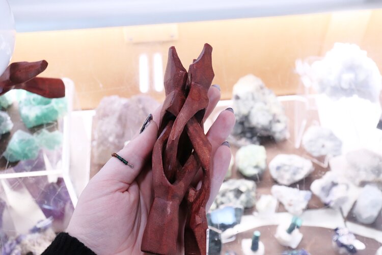 Wooden Tripod Stand 4"