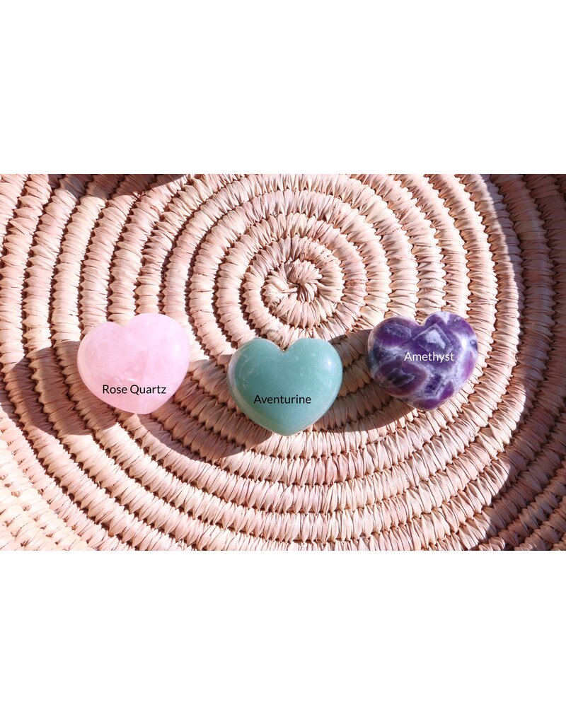 Gemstone Puff Hearts 45mm