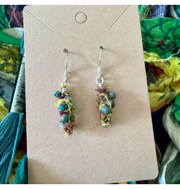 April 27, SAT 10:30am-12pm Recycled Silk Bead Earring Class