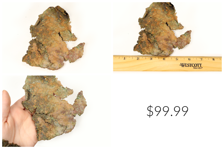 Native Copper Specimen from Grant County, New Mexico  41-50g