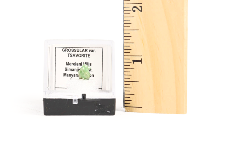 Grossular Garnet var. Tsavorite Thumbnail Box