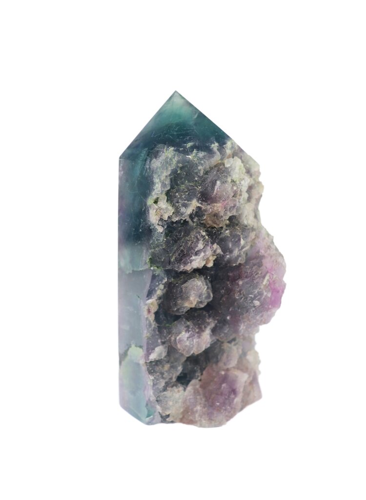 Fluorite Live Edge Polish Tower 451-500g