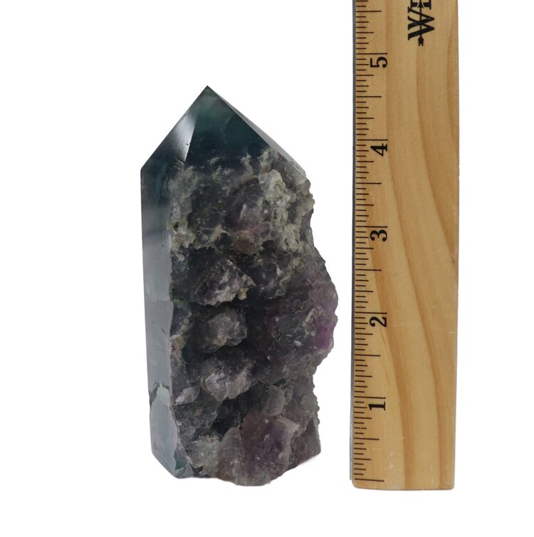 Fluorite Live Edge Polish Tower 451-500g