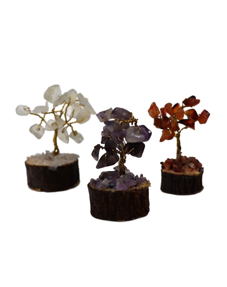 Gemstone Tree on Wood Base 15