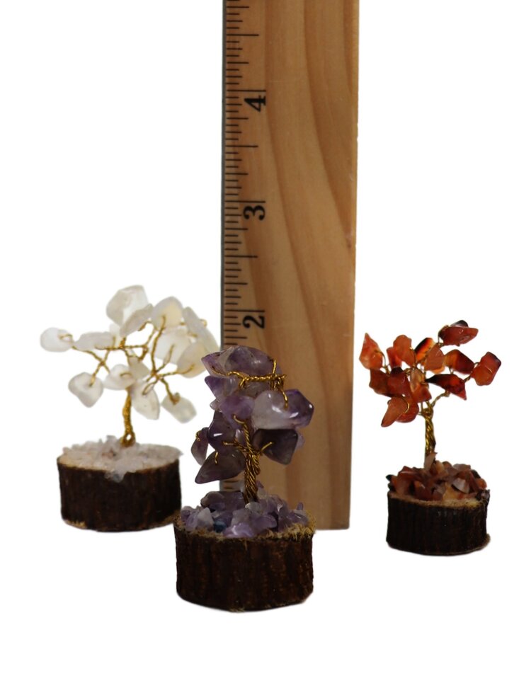 Gemstone Tree on Wood Base 15