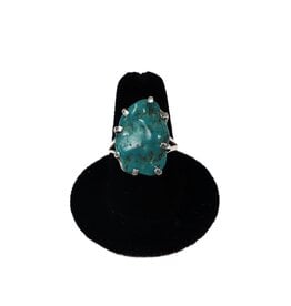 Turquoise Sterling Silver Prong Set Ring