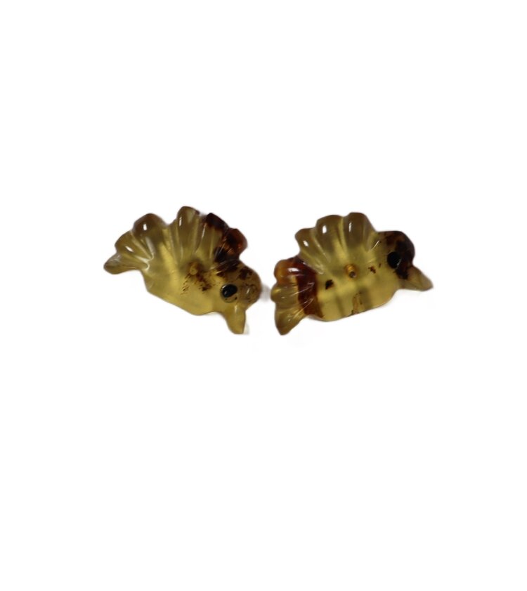 Amber Fetish Earrings