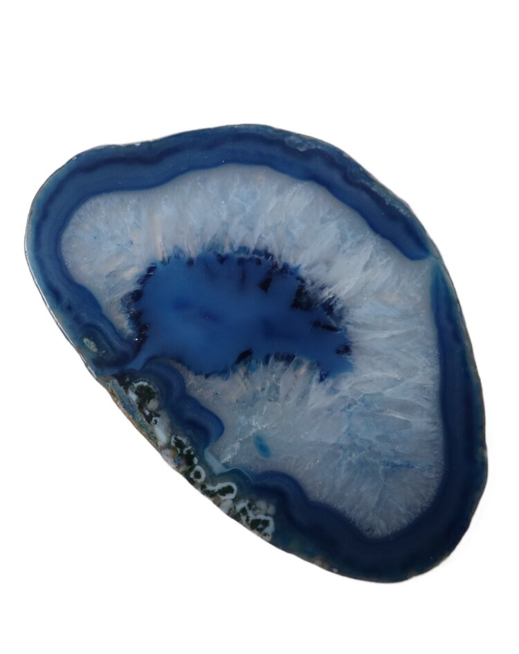 Dyed Agate Slice Size 1A 3.5"x1.75"