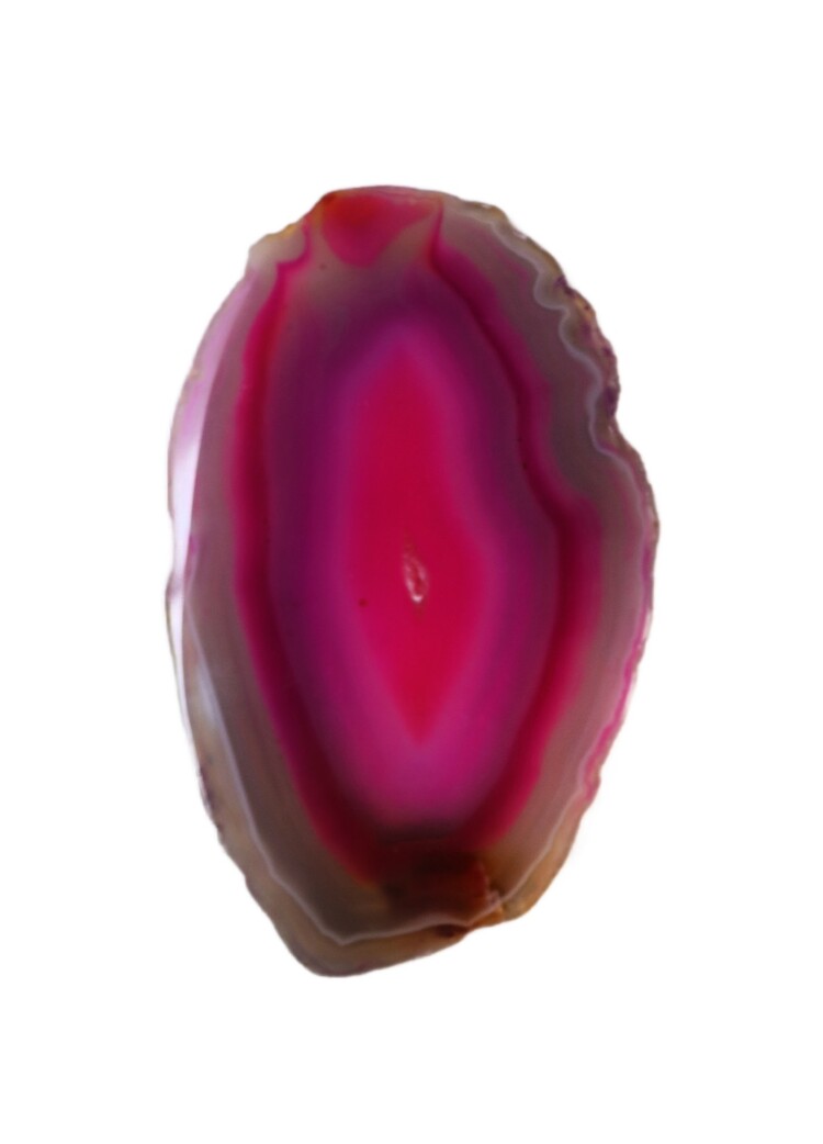 Dyed Agate Slice Size 1A 3.5"x1.75"