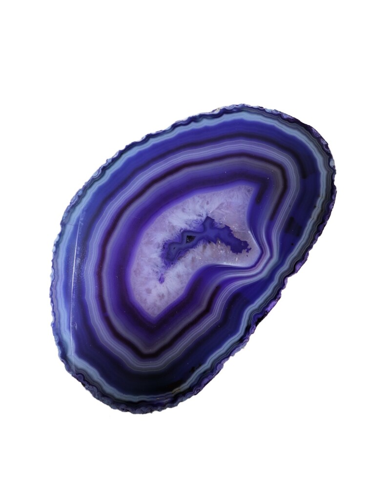 Dyed Agate Slice Size 1A 3.5"x1.75"