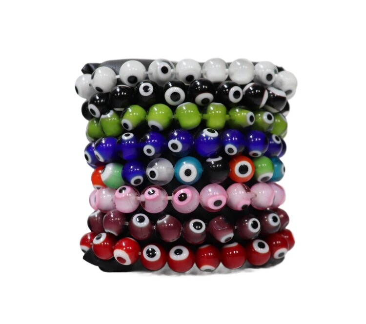 Glass Evil Eye Bracelet