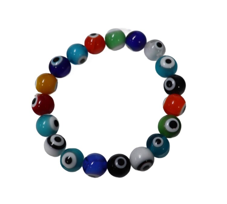 Glass Evil Eye Bracelet
