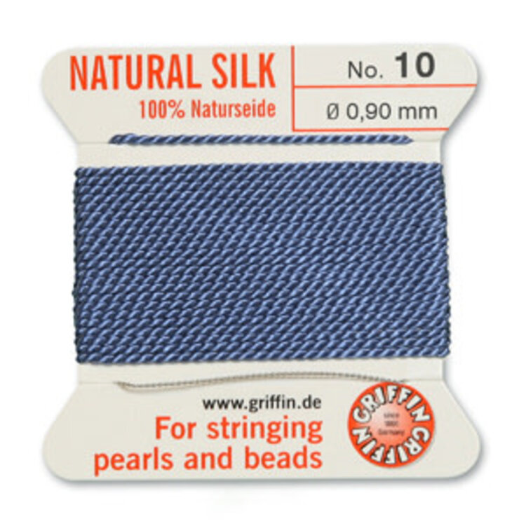 Blue Griffin Natural Silk Bead Cord #10 .90mm