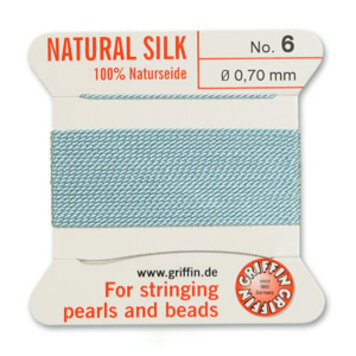 Turquoise Griffin Natural Silk Bead Cord #6 0.70mm