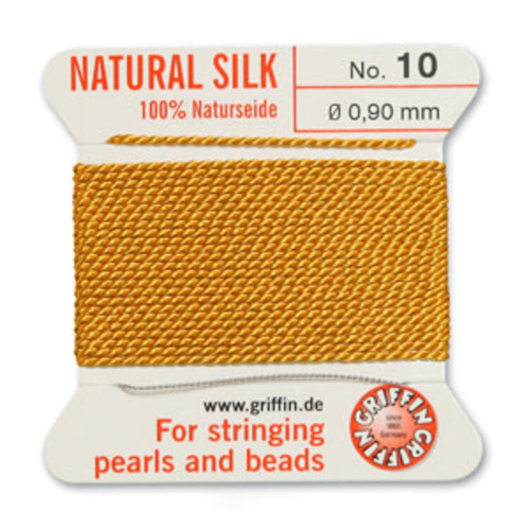 Amber Griffin Natural Silk Bead Cord #10 .90mm