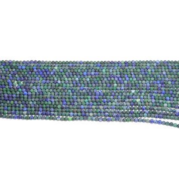 Matte Azurite Malachite Rounds 6mm Grade A