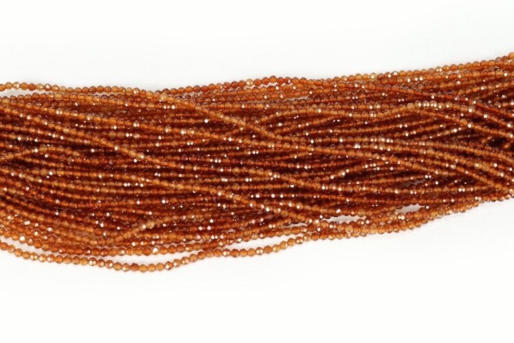 Hessonite Garnet Faceted Rounds 3mm Grade A