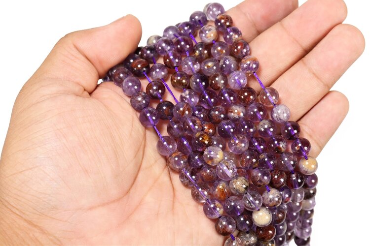 Auralite23 Amethyst Rounds 8mm