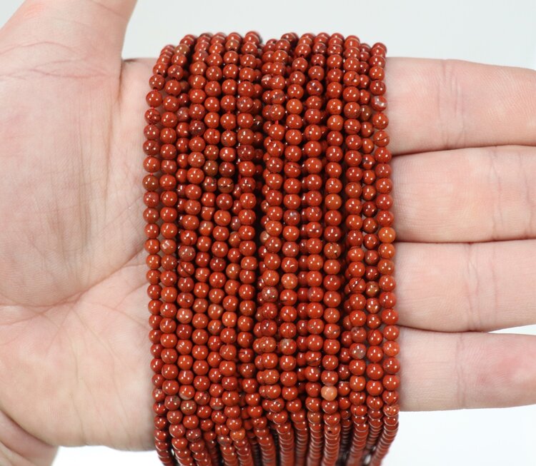 Red Jasper Rounds 3mm
