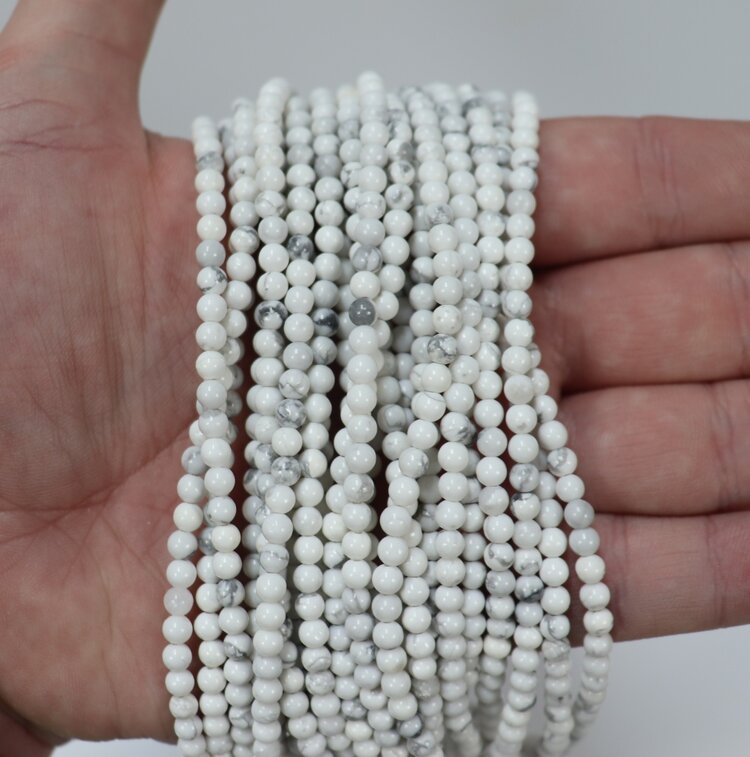 Howlite Rounds 3mm