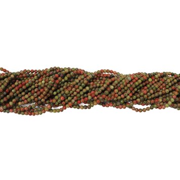 Unakite Rounds 3mm