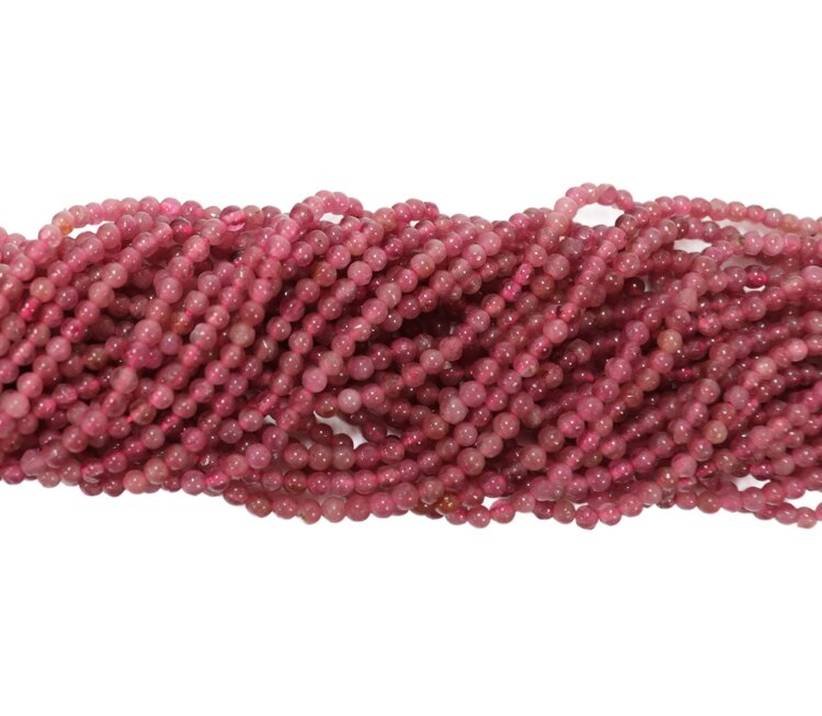 Pink Tourmaline Rounds 3mm
