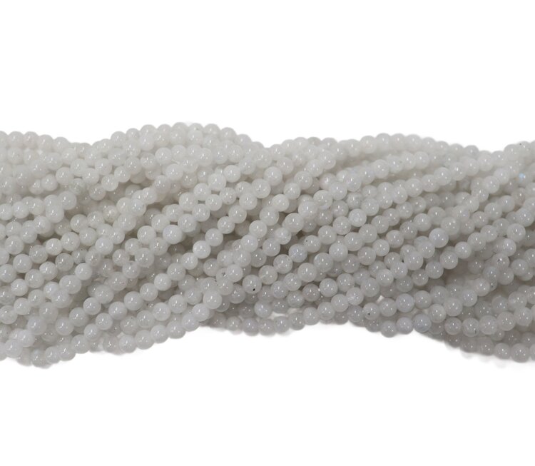 Rainbow Moonstone Rounds 3mm