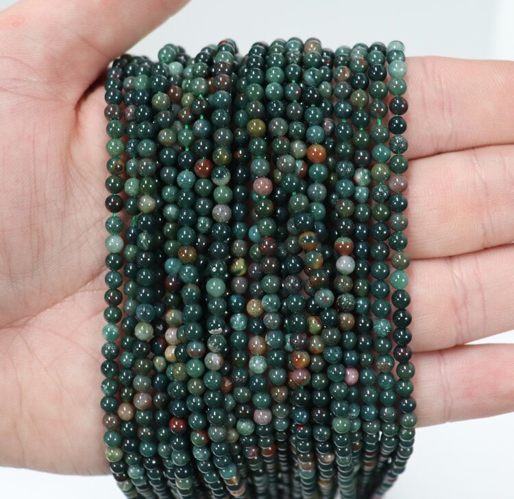 Bloodstone Jasper Rounds 3mm