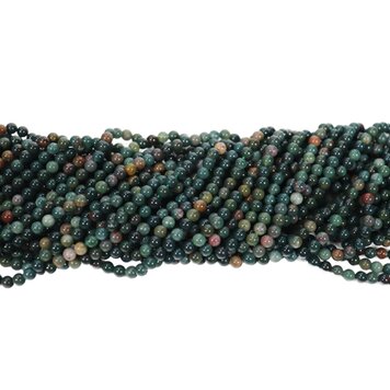 Bloodstone Jasper Rounds 3mm