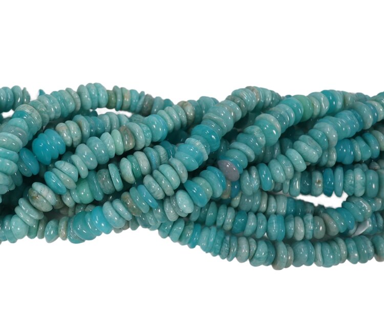 Amazonite Irregular Saucers 4x10mm