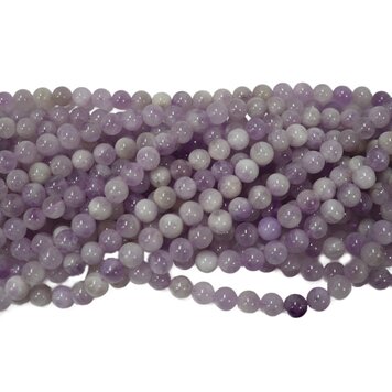 Lavender Amethyst Rounds 8mm