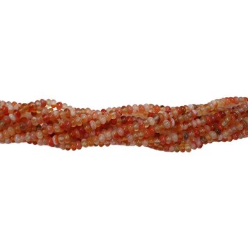 Carnelian Rondelle 3x4mm