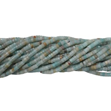 Amazonite Heishi 2x4mm