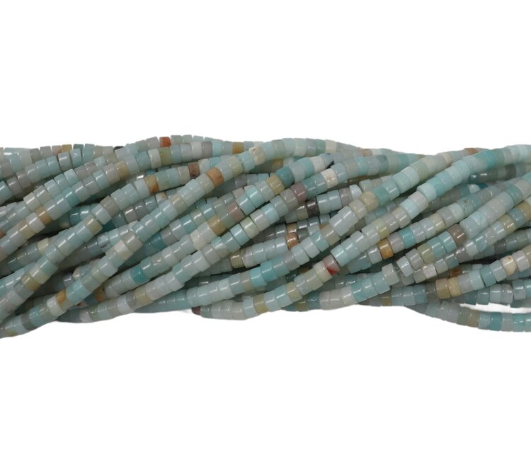 Amazonite Heishi 2x4mm