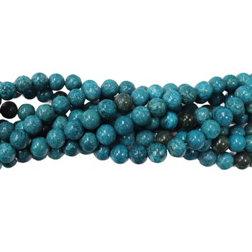 Chrysocolla Gem Silica Round 10mm