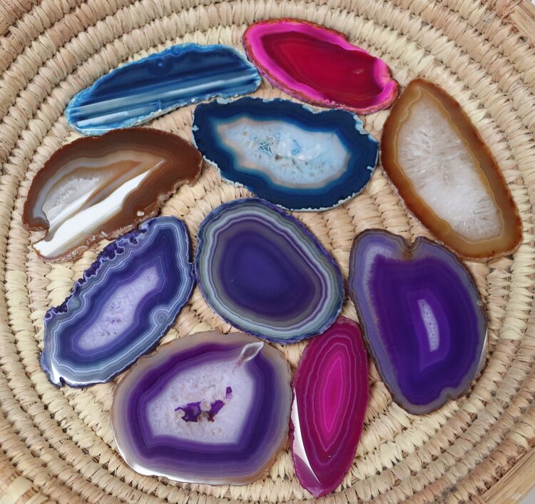 Aug. 26, WED 5-8pm Agate Slice Watercolor Class