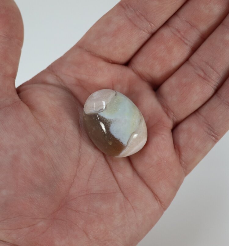 Green Flower Agate Tumbled