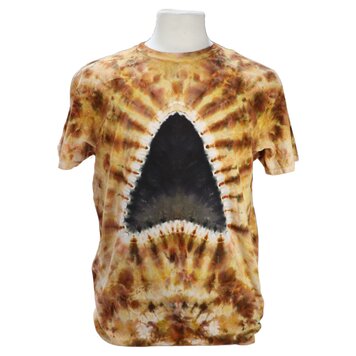 Crewneck Megalodon Shark Tooth Tie-Dye T-shirt