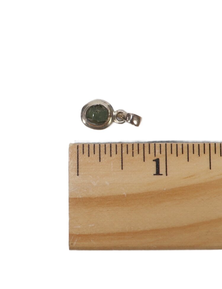 Moldavite Rough Pendant 1g