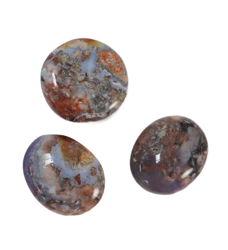 Violet Agate Palm Stone 61-70g