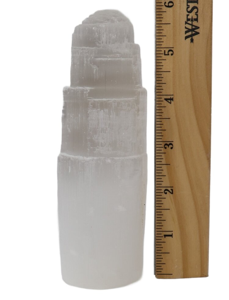 Selenite Tower 6"