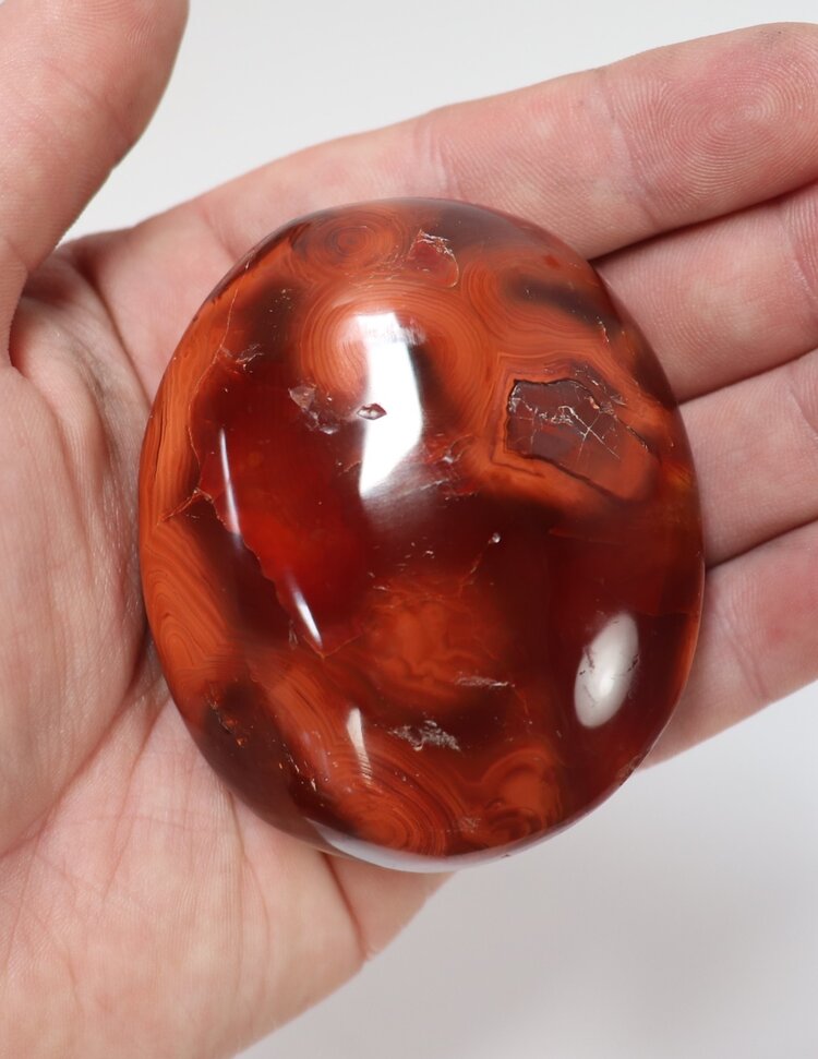 Carnelian Palm Stone 101-125g