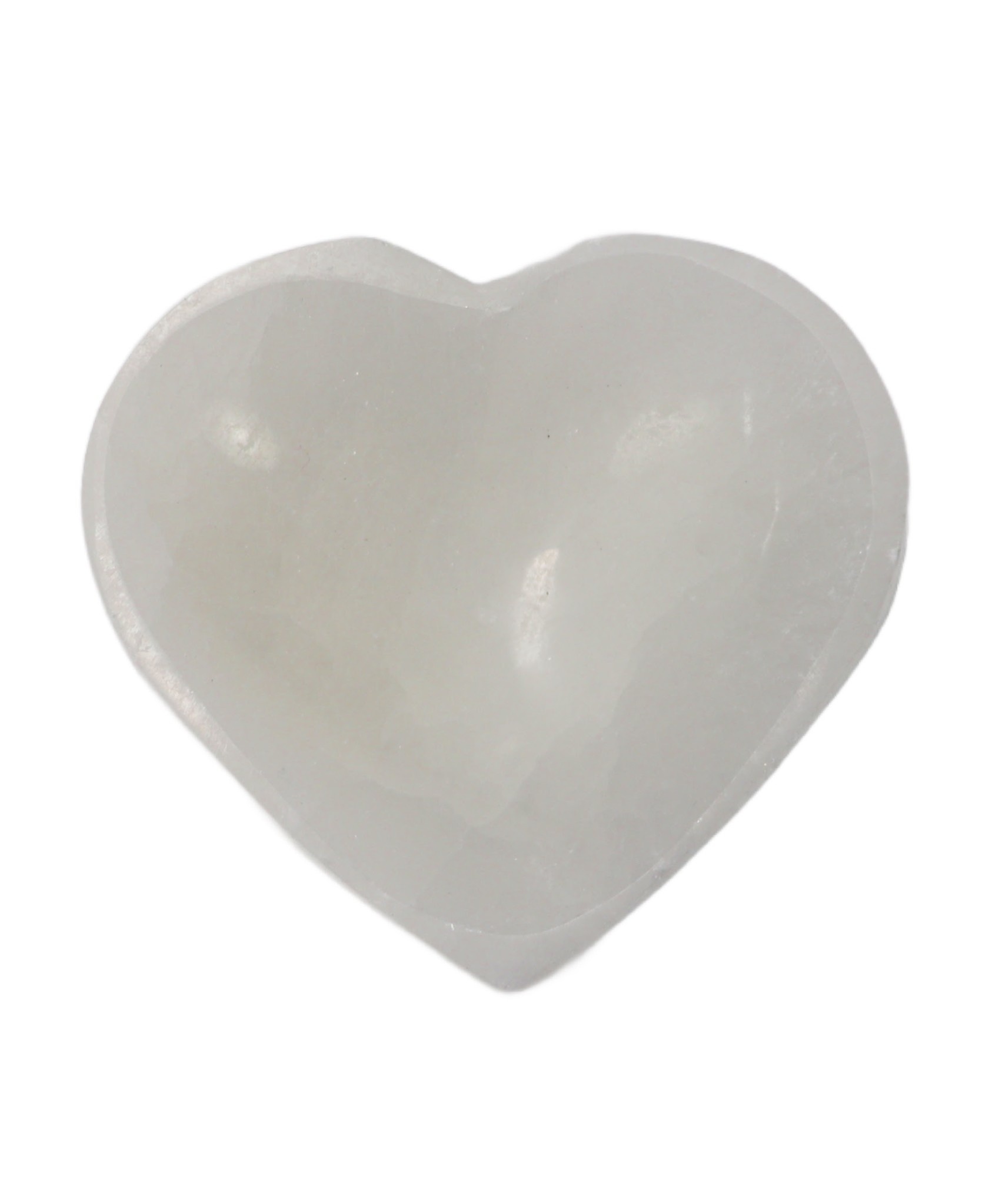 8cm Selenite Heart Bowl - Mama's Minerals