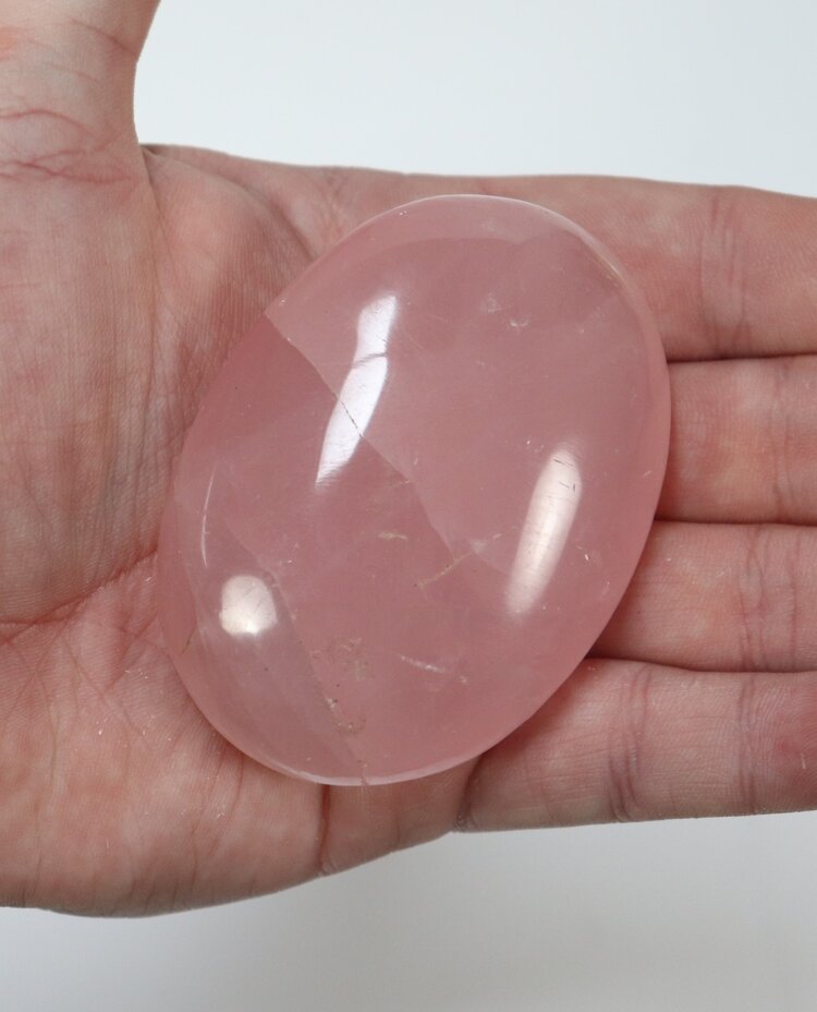 Rose Quartz Palm Stone 101-125g