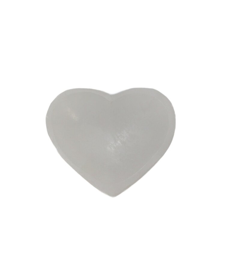 6cm Selenite Heart Bowl