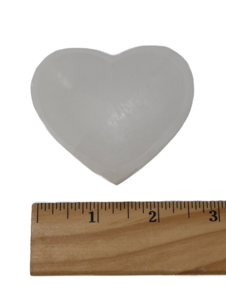 6cm Selenite Heart Bowl