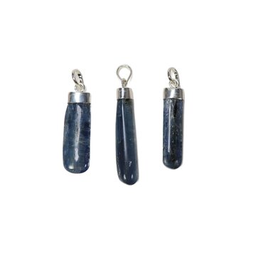 Blue Kyanite Pendant with Silver Cap