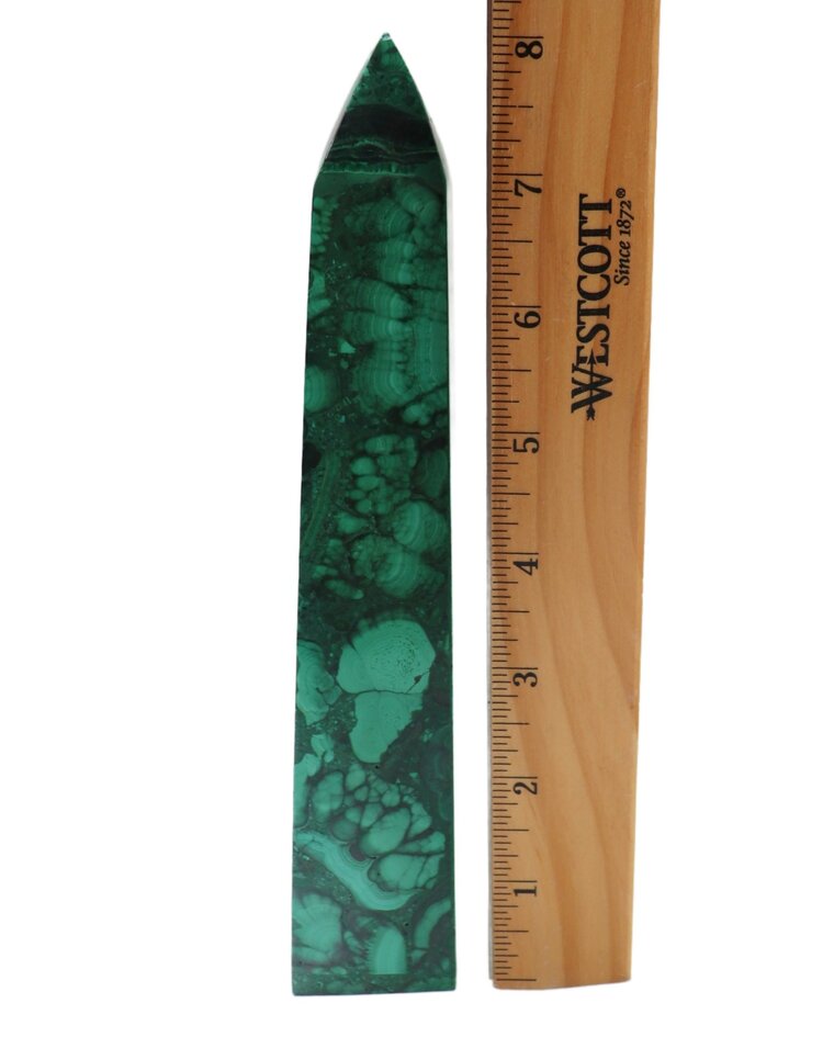 Malachite Obelisk 8"