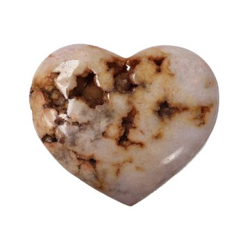 7" Pink Amethyst Heart