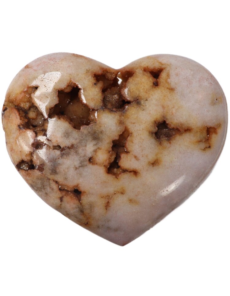 7" Pink Amethyst Heart